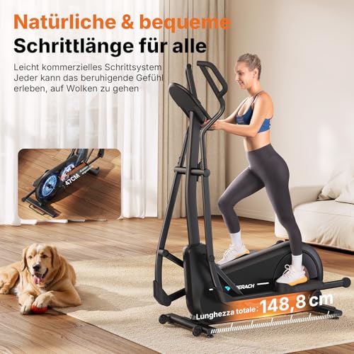 MERACH Crosstrainer - 47cm Schritt, App, 180kg – Bild 2