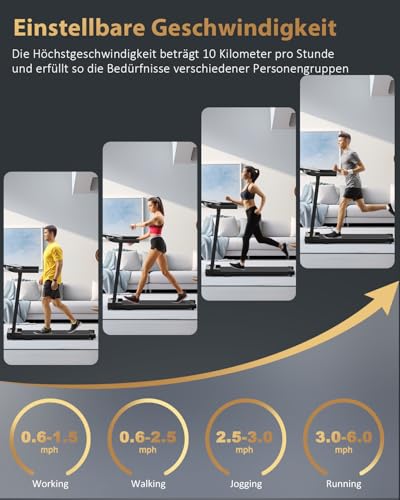 Klappbares Laufband Walking Pad für Zuhause/Büro – Bild 3