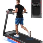 Copant Laufband für Zuhause Klappbar 16 km/h, Walking Pad Foldable mit Steigung 6%, Laufband 158 KG eine Extra große Lauffläche 112 * 42cm, Treadmill Leise für Zuhause und Büro