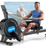 DMASUN Rudergerät für Zuhause, [2026 Neu] Magnetisches Rudergerät mit Upgrade Doppel-Slide-Rails Ultraleise Rudermaschine, 16 Widerstandsstufen, LCD-Datenanzeige, Bis 160kg Belastbar