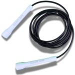 Elevate Speed Rope MAX - Professionelles Springseil aus Strapazierfähigem PVC mit Nylonkern - 5 mm - Länge Max. 3 Meter - Extrem Starke Griffe (Schwarz)