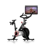 Peloton Cross Training Bike Fitnessgerät, Indoor-Spinning Bike für das Training zu Hause, Kompaktes Fitnessbike für Cardio und Krafttraining & Indoor-Cycling, Black