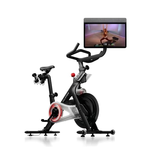 Peloton Cross Training Bike Fitnessgerät, Indoor-Spinning Bike für das Training zu Hause, Kompaktes Fitnessbike für Cardio und Krafttraining & Indoor-Cycling, Black