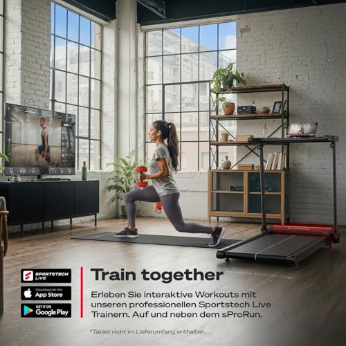 sProRun Laufband klappbar, 12km/h, 120kg, Bluetooth – Bild 6