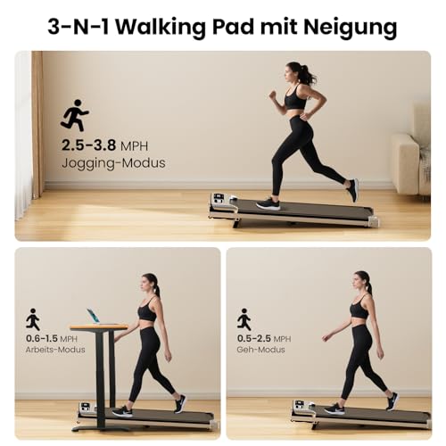 Yagud Laufband mit Steigung, Walking Pad – Bild 2