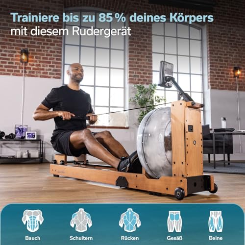 Skandika Lykke Holz-Rudergerät Wasser – Bild 2
