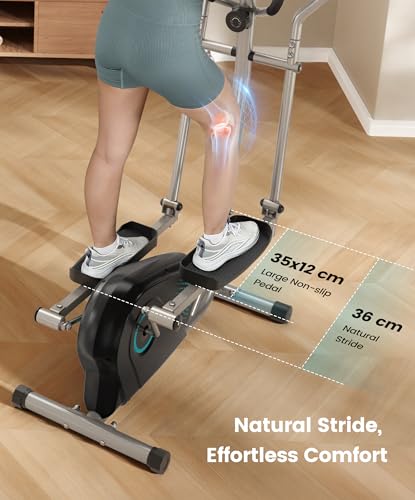 Dripex Crosstrainer Heimtrainer, Leise, Magnet, Cyan – Bild 4