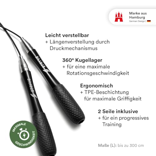 STRYVE Springseil - 3m, verstellbar, 2 Seile – Bild 2