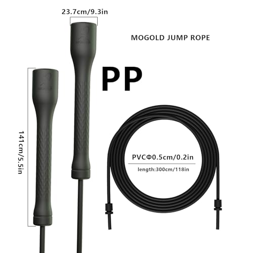 MOGOLD Springseil Schwarz, 3m, Verstellbar – Bild 2