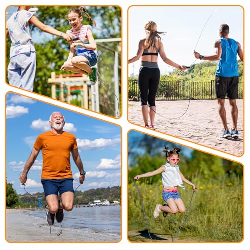 Springseil 3m, Schaumstoff, Rot/Schwarz – Bild 2