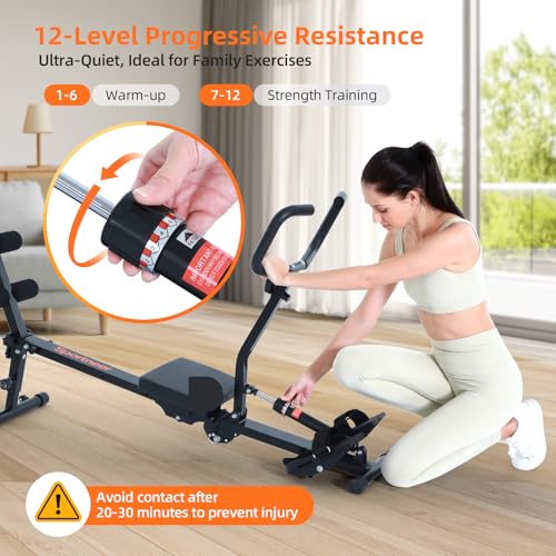 Sportneer Rudergerät klappbar, 135kg – Bild 2