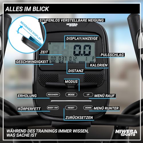 Miweba Crosstrainer MC500 Stepper, bis 120kg – Bild 2