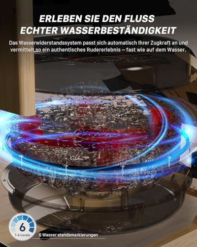 Wasser Rudergerät Holz, Bluetooth, Faltbar – Bild 2