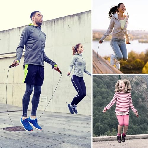 ESWIFT Springseil, verstellbar, blau, 2.8m – Bild 3