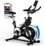 [2026 MODELL] Heimtrainer Fahrrad, DMASUN Ergometer Hometrainer Fahrrad mit Verstellbarem Magnetwiderstand, APP-Verbindung, Schwererem Schwungrad, LCD-Monitor, Höhenverstellbar, Fitnessbike Bis 180KG