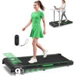 Walking Pad, FOUSAE 1-10 km/h Laufband für Zuhause mit 9% Steigung, 2.5HP Walking Machine mit LED-Anzeige, Fernbedienung, 12 HIIT Programes, Doppelter Stoßdämpfung Bis 150kg Belastbar