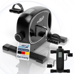 Juskys Pedaltrainer Sportivo - leiser Heimtrainer, Fitnessgerät, Senioren, Armtrainer, Beintrainer, Mini Fahrrad für Zuhause