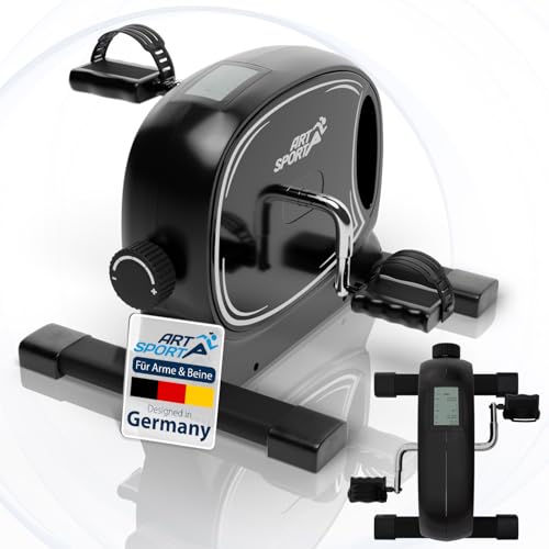 Juskys Pedaltrainer Sportivo - leiser Heimtrainer, Fitnessgerät, Senioren, Armtrainer, Beintrainer, Mini Fahrrad für Zuhause