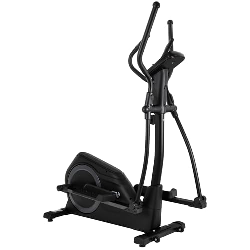 Miweba Sports Crosstrainer MC500 Stepper | 7 kg Schwungmasse - Bis 120 kg - Ergometer - Heimtrainer leise - Ellipsentrainer für Zuhause - LCD Monitor - Hometrainer - Cardio - Fitnessgerät (Schwarz)