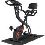 Sportneer Heimtrainer Fahrrad Klappbar, 4-in-1 Ergometer Heimtrainer, Spinning Bike Indoor mit 16 Widerstandsstufen, Ergometer Klappbar mit LCD-Display & Handpulssensoren, Für Anfänger & Profis
