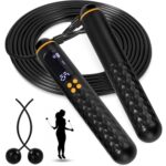pping Rope Kalorienzähler,einstellbares Springseil mit Kugellager und rutschfesten Griffen - schnurloses Springseil für Workout, Fitness, Boxen für Männer, Frauen, Kinde