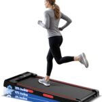UMAY Walking Pad mit Steigung 15%, 10KM/H Laufband für Zuhause mit Steigung und Geräuscharmer Motor, Laufband Schreibtisch Max. Unterstützung 136KG