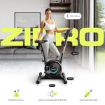 ZIPRO Ergometer Heimtrainer Fahrrad mit 8-Stufigem Magnetwiderstand, Smartphone-Halter, LCD-Monitor, Verstellbarem Sattel, Hometrainer Fahrrad für Cardiotraining zu Hause, Leichtes Fitnessbike