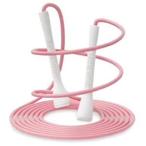 Honosen Springseil Erwachsene Fitness, 5mm*3m PVC Sprungseil Erwachsener mit Rutschfestem Griff, Speed Rope Verstellbar, Leichtes Seilspringen, ABS Jump Rope für Fitness Männer, Frauen, Kinder