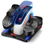 FOUSAE Mini Crosstrainer Elektrischer, Zwei Richtungen Untertisch Elektrischer Crosstrainer mit Fernbedienung, 15 Geschwindigkeiten Cross Trainer für Senioren, Display, Rutschfestem Pad